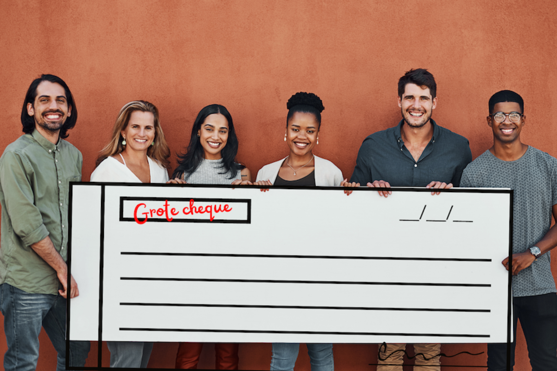 Grote cheque ndl